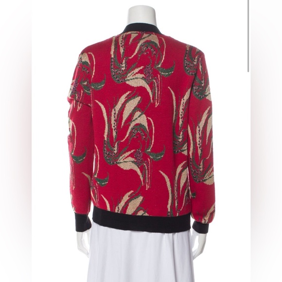 NWT La DoubleJ Printed Plunge Neckline Sweater w/ Tags Sz M - Picture 4 of 4